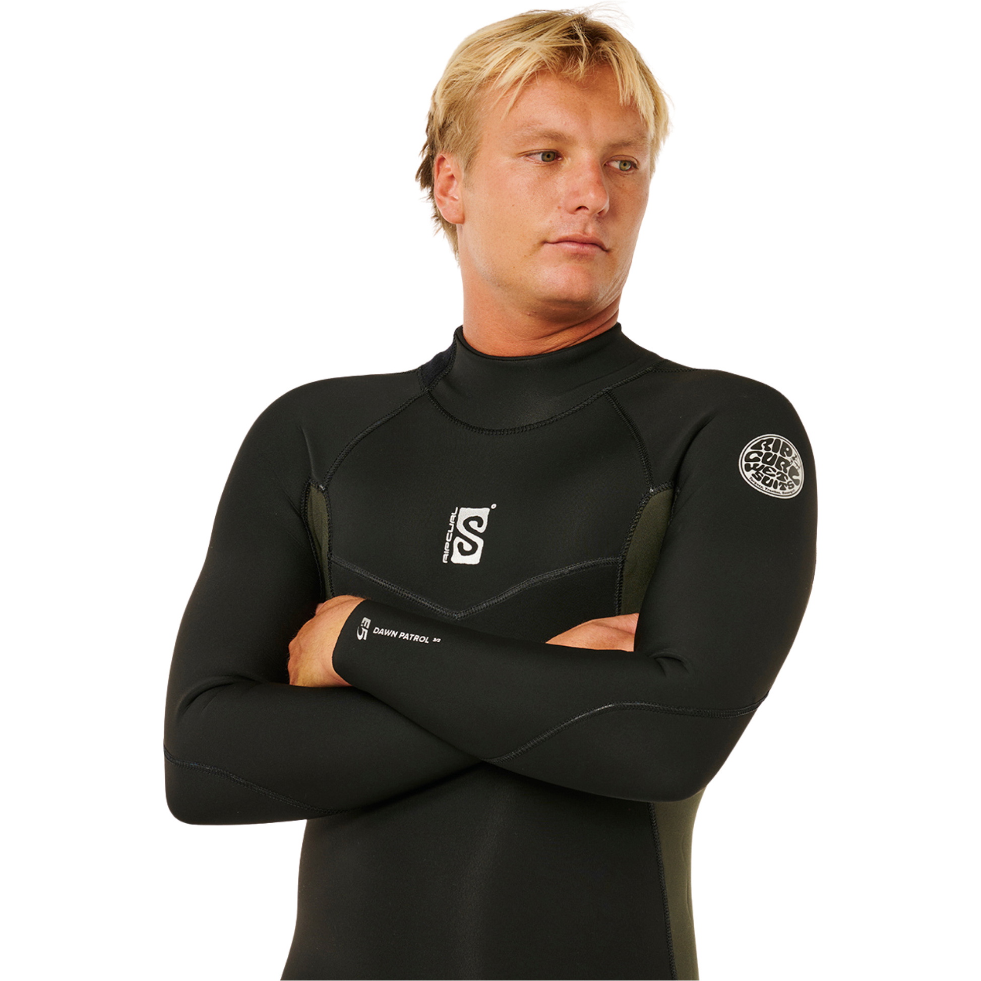 2026 Rip Curl Männer Dawn Patrol 3/2mm Rückenreißverschluss Neoprenanzug 16UMFS - Deep Cactus